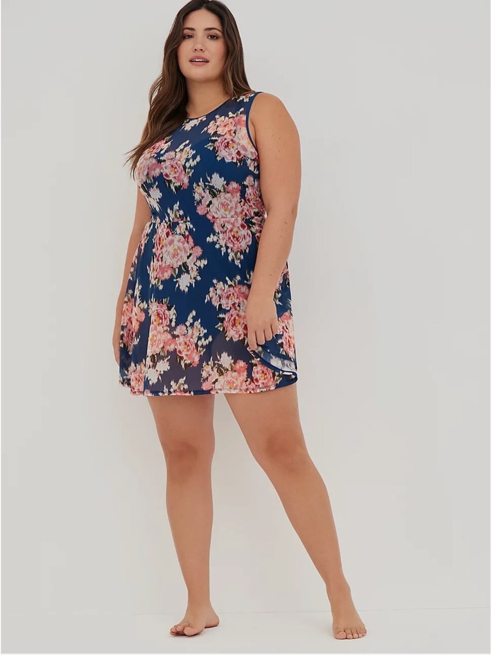 Torrid Swimsuit dress size 3X D/DD cup EUC